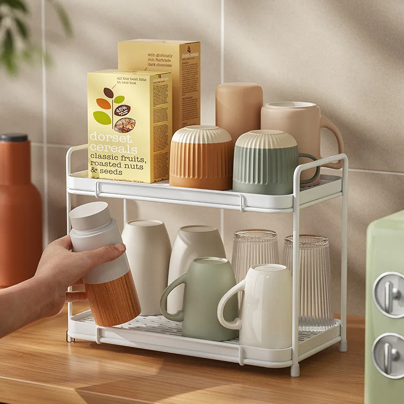 Water Cup Storage Rack With Tray Tea Cup Coffee Storage Rack Water Cup Glass Cup Tabletop Tray Double-layer Drain Shelf
Water Cup Storage Rack With Tray Tea Cup Coffee Storage Rack Water Cup Glass Cup Tabletop Tray Double-layer Drain Shelf