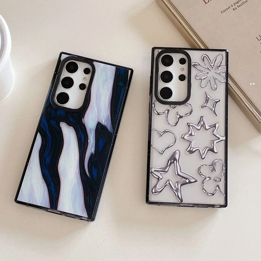 Silver Star Acrylic Black Border Case for Samsung Galaxy S22 S23 S24 Ultra S22+ S23+ S24 Plus Cover Protective Shell
Silver Star Acrylic Black Border Case for Samsung Galaxy S22 S23 S24 Ultra S22+ S23+ S24 Plus Cover Protective Shell