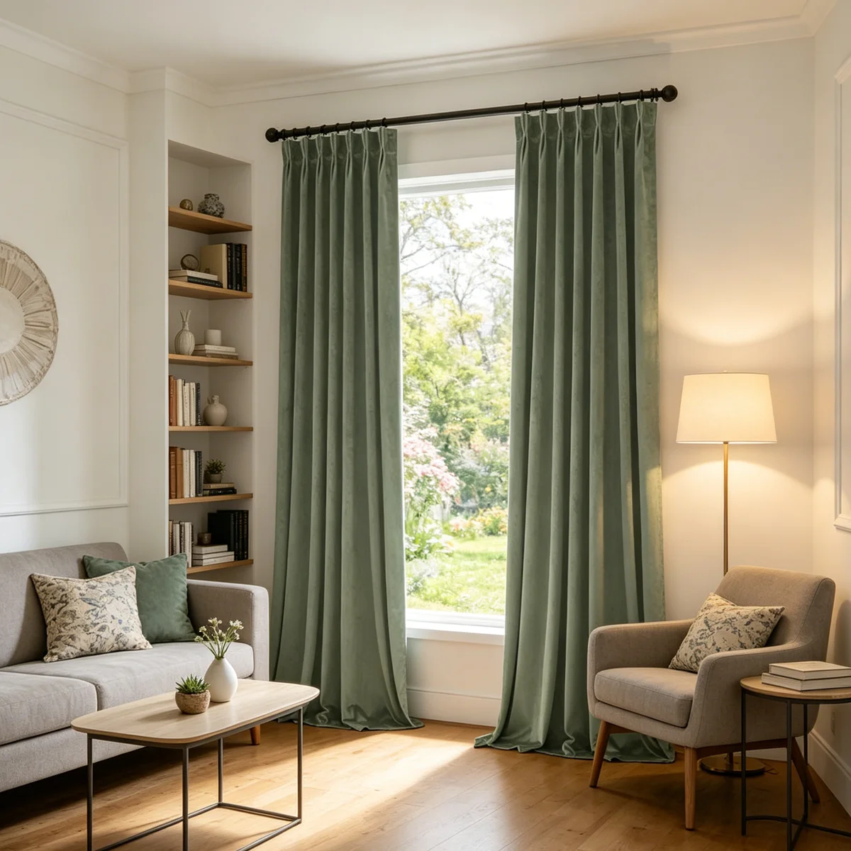 Sage Green Pinch Pleat Velvet Curtains, Semi Blackout Light Filtering Luxury Window Drapes for Living Room Bedroom Farmhouse Hom
Sage Green Pinch Pleat Velvet Curtains, Semi Blackout Light Filtering Luxury Window Drapes for Living Room Bedroom Farmhouse Hom