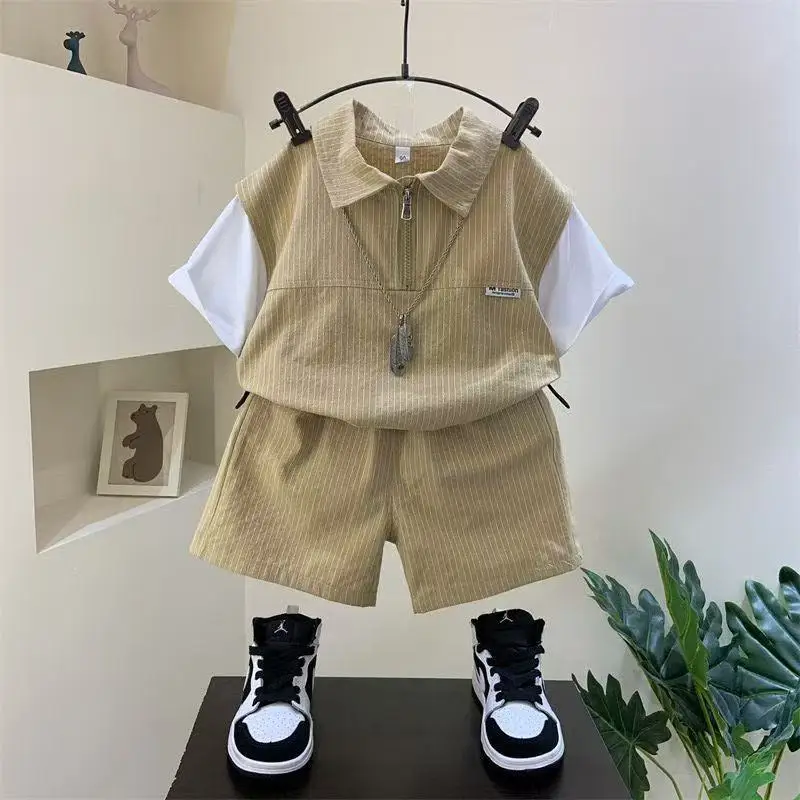Baby Boys Girls Summer Clothes Fashion Letter Short Sleeve T-Shirt Jeans Pants 2pcs Korean Kids Tide Sport Set Kids Outfits New
Baby Boys Girls Summer Clothes Fashion Letter Short Sleeve T-Shirt Jeans Pants 2pcs Korean Kids Tide Sport Set Kids Outfits New
