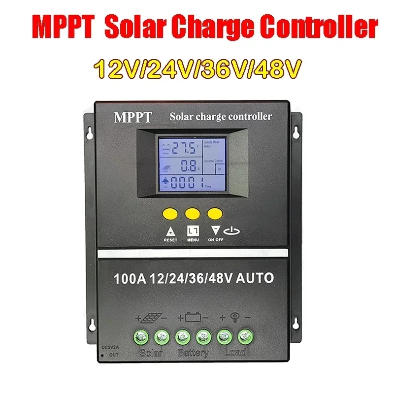 Solar Charge Controller MPPT Regulators System 60A 80A 100A AUTO Solars PV Battery Charger With LCD Display 12/24/36/48V
Solar Charge Controller MPPT Regulators System 60A 80A 100A AUTO Solars PV Battery Charger With LCD Display 12/24/36/48V