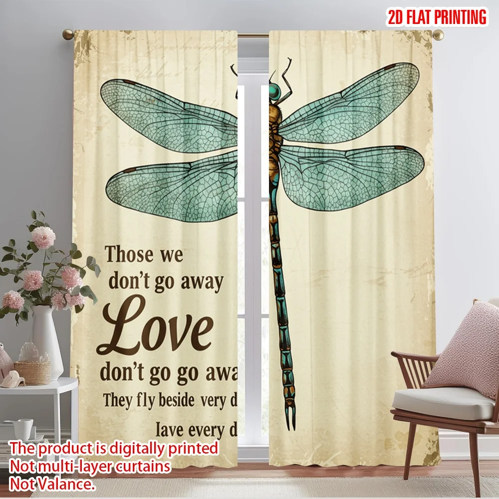 2pcs 2D flat printing Curtains Dragonfly Love Fly Beside Polyester Without Electricity All Season Party & Holiday Decor Perfect
2pcs 2D flat printing Curtains Dragonfly Love Fly Beside Polyester Without Electricity All Season Party & Holiday Decor Perfect