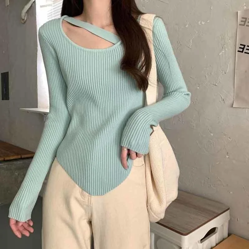Women's Spring Autumn Short Design Sensation Inner Wear Shoulder Bone Design Slimming Effect Knitted Top Korean Style Long Sl...
Women's Spring Autumn Short Design Sensation Inner Wear Shoulder Bone Design Slimming Effect Knitted Top Korean Style Long Sl...