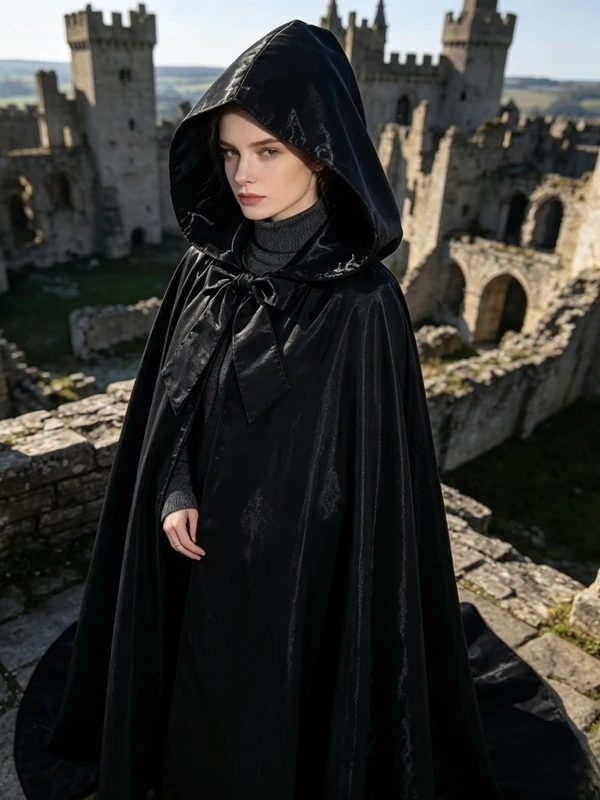 Halloween Party Role-playing Long Hooded Scarf Unisex Adult Coat Stylish Medieval Shiny Material for Men's Costume
Halloween Party Role-playing Long Hooded Scarf Unisex Adult Coat Stylish Medieval Shiny Material for Men's Costume