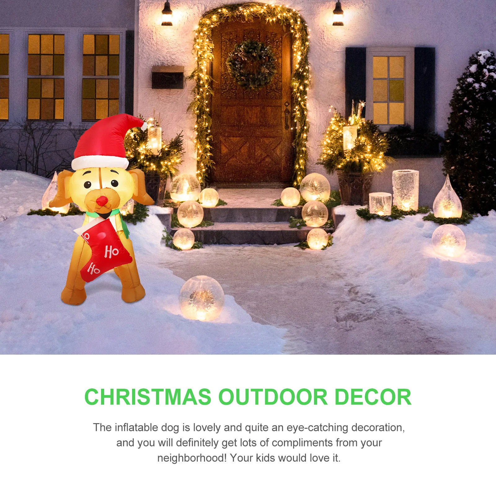1 pc Christmas Decor Xmas Party Outdoor Garden Decoration Sturdy Durable Polyester Reusable Dog Lightweight Yard Ornament Party
1 pc Christmas Decor Xmas Party Outdoor Garden Decoration Sturdy Durable Polyester Reusable Dog Lightweight Yard Ornament Party