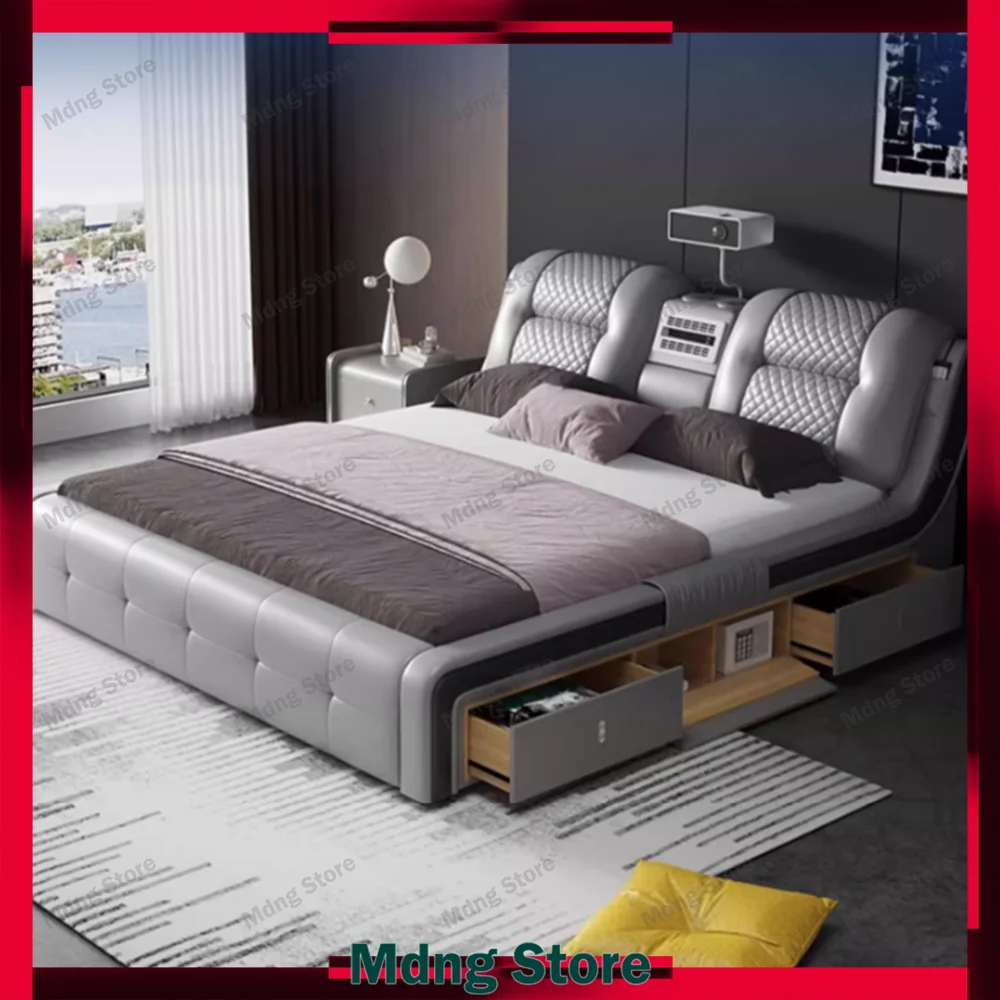 Storage Waterproof Bed Multifunctional Modern Sleeping Massage Bed Queen Floor Camas De Matrimonio Dormitorio Home Furniture
Storage Waterproof Bed Multifunctional Modern Sleeping Massage Bed Queen Floor Camas De Matrimonio Dormitorio Home Furniture