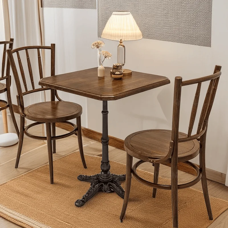 Restaurant retro style cafe dessert shop table and chair combination bed and breakfast bar dining table
Restaurant retro style cafe dessert shop table and chair combination bed and breakfast bar dining table
