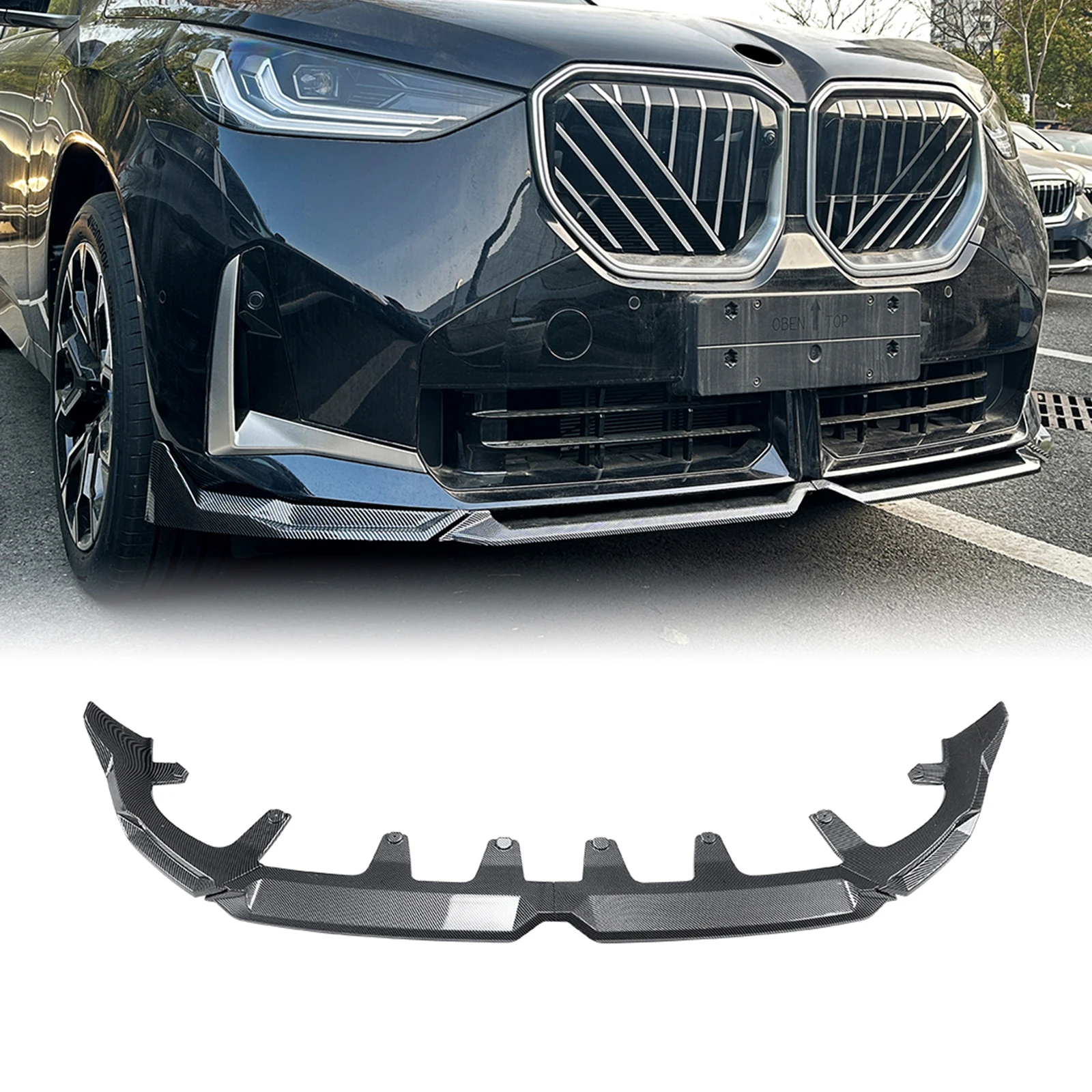 For BMW X3 G45 2025-2026 Front Bumper Spoiler Lip Carbon Fiber Look/Gloss Black Lower Diffuser Air Dam Splitter Blade Protector
For BMW X3 G45 2025-2026 Front Bumper Spoiler Lip Carbon Fiber Look/Gloss Black Lower Diffuser Air Dam Splitter Blade Protector