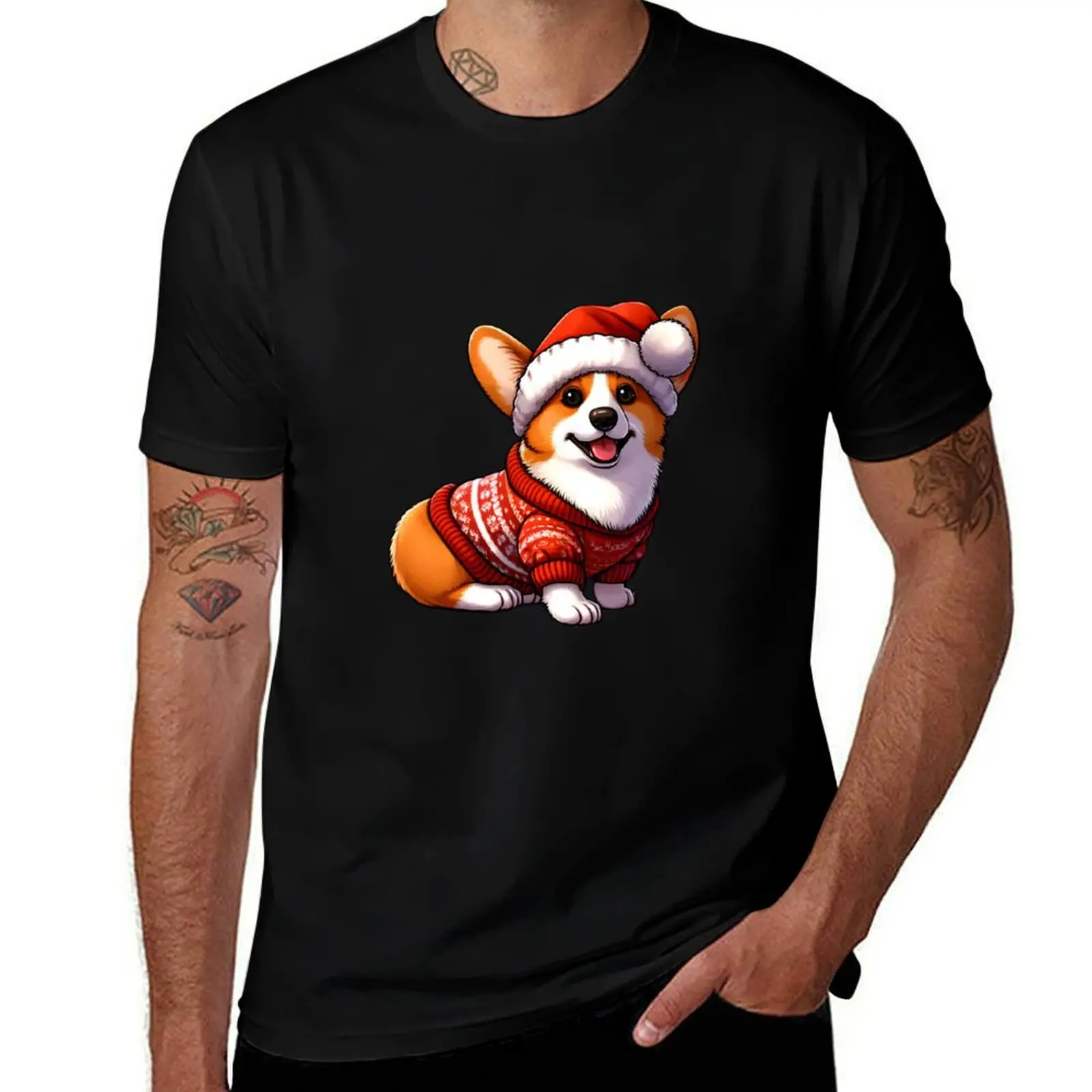 Corgi Couture: Christmas Elegance T-Shirt mens graphic t shirts essential t shirt
Corgi Couture: Christmas Elegance T-Shirt mens graphic t shirts essential t shirt