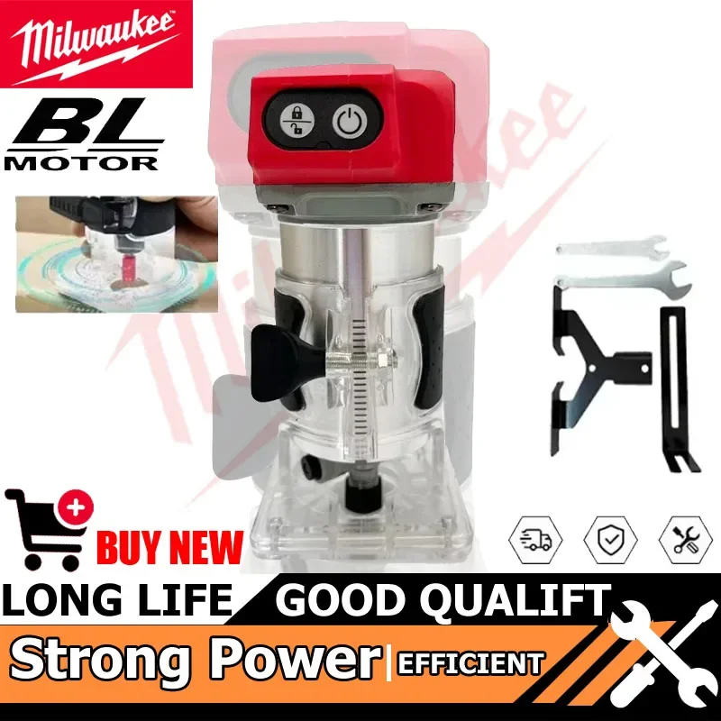 Milwaukee Brushless Trimmer Cordless Electric Router Carpenter Milling Engraving Slotting Machine Carpenter Tool for Battery
Milwaukee Brushless Trimmer Cordless Electric Router Carpenter Milling Engraving Slotting Machine Carpenter Tool for Battery
