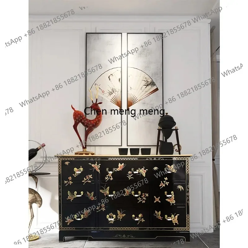 K153 Retro new new Chinese decorative solid wood nine-chest cabinet hand-painted bedroom furniture drawer storage cabinet
K153 Retro new new Chinese decorative solid wood nine-chest cabinet hand-painted bedroom furniture drawer storage cabinet