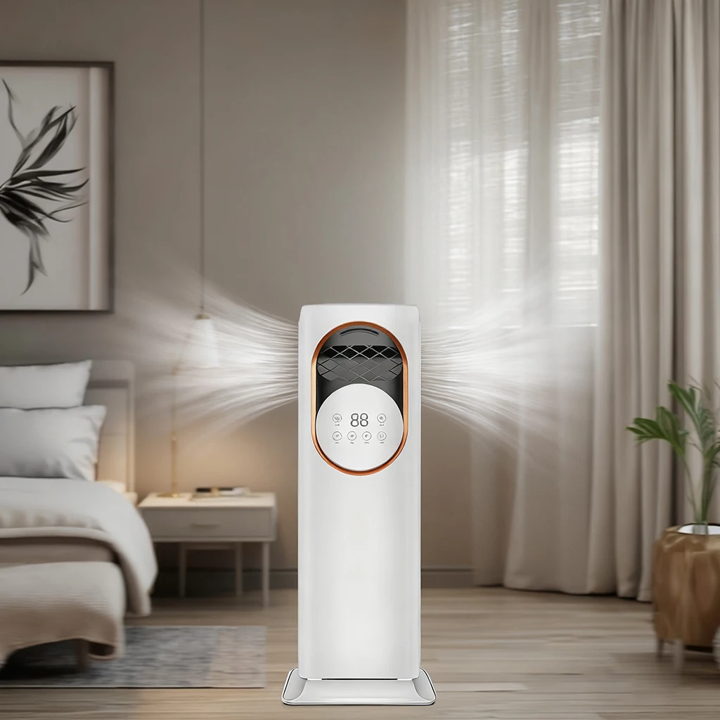 Oscillating Air Cooler Electric Mist Fan DC Multi Functional 3-Speed Timer Stand Remote Control Fan Heater for Hotels
Oscillating Air Cooler Electric Mist Fan DC Multi Functional 3-Speed Timer Stand Remote Control Fan Heater for Hotels