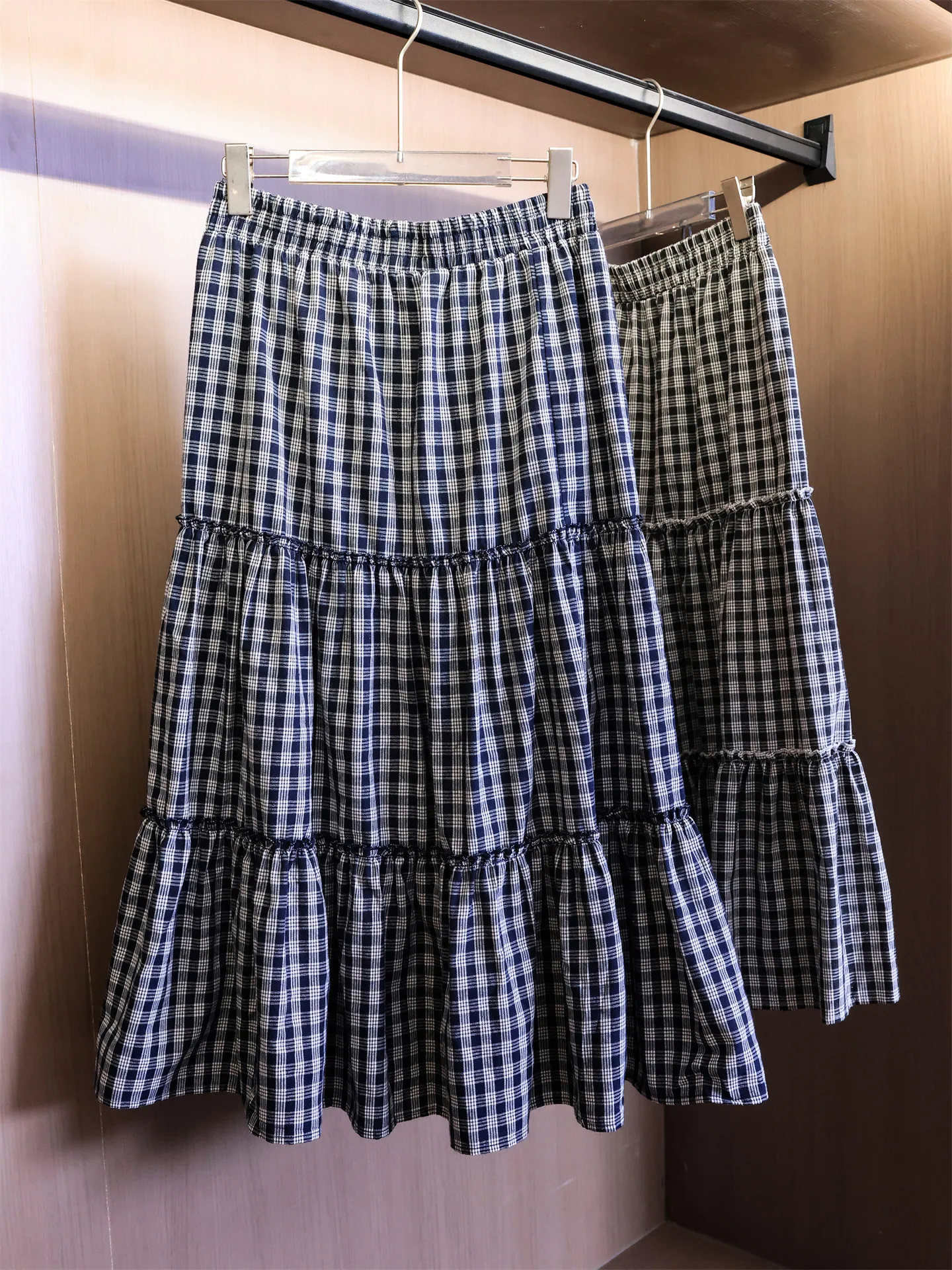 Vintage Plaid Patchwork Cake Skirt Elastic Waist Slimming Concealing A-Line Long Skirt Pear Shaped Body Women's Half Skirt
Vintage Plaid Patchwork Cake Skirt Elastic Waist Slimming Concealing A-Line Long Skirt Pear Shaped Body Women's Half Skirt