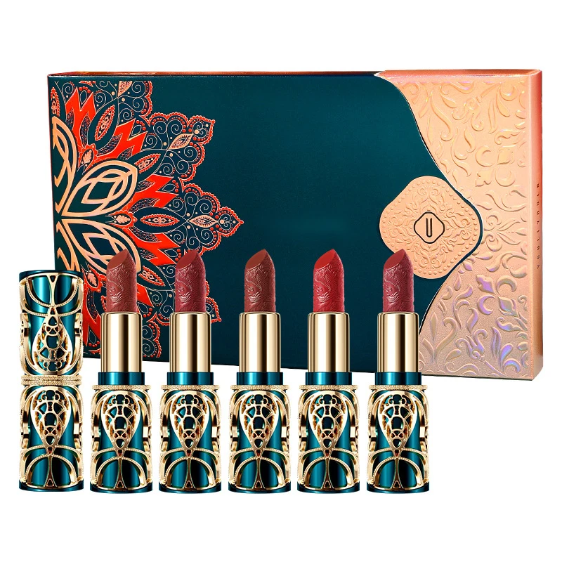 Makeup Lipstick set carved Nude Li pstick Matte Velvet Long Lasting easy to color non-stick cup lip glaze
Makeup Lipstick set carved Nude Li pstick Matte Velvet Long Lasting easy to color non-stick cup lip glaze