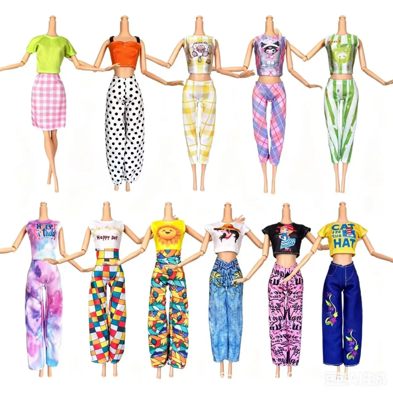 5 Pcs/Set Summer Fashion Outfits Clothes or 11.5 Inch Dolls - Assorted Colors Tops And Pants Clothing Set for Barbie Kids Toys
5 Pcs/Set Summer Fashion Outfits Clothes or 11.5 Inch Dolls - Assorted Colors Tops And Pants Clothing Set for Barbie Kids Toys