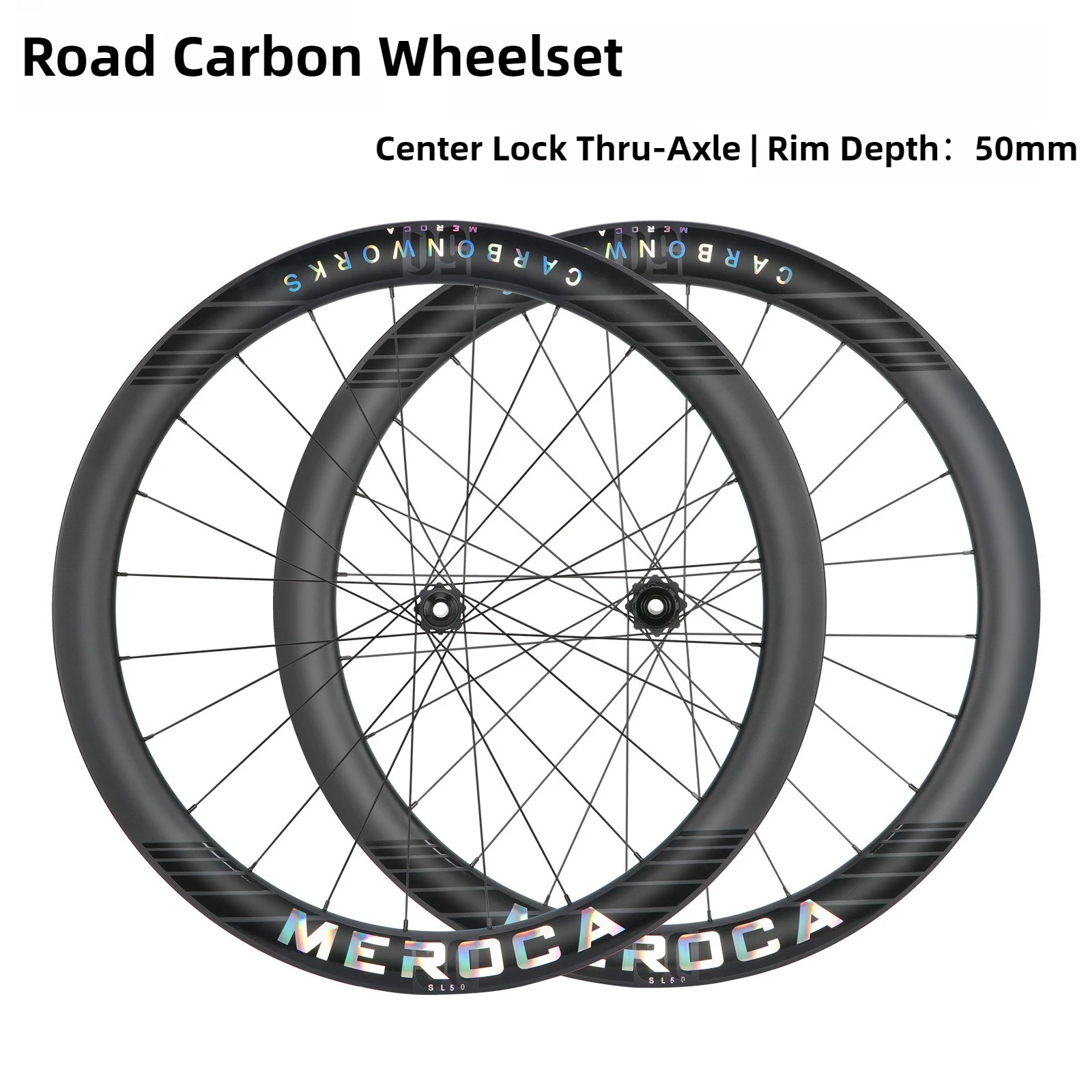 700C Road Bike Carbon Wheelset 50mm Depth Disc Brake Center Lock Thru Axle Clincher Carbon Rim Road Cycling Elite Carbon Wheels
700C Road Bike Carbon Wheelset 50mm Depth Disc Brake Center Lock Thru Axle Clincher Carbon Rim Road Cycling Elite Carbon Wheels