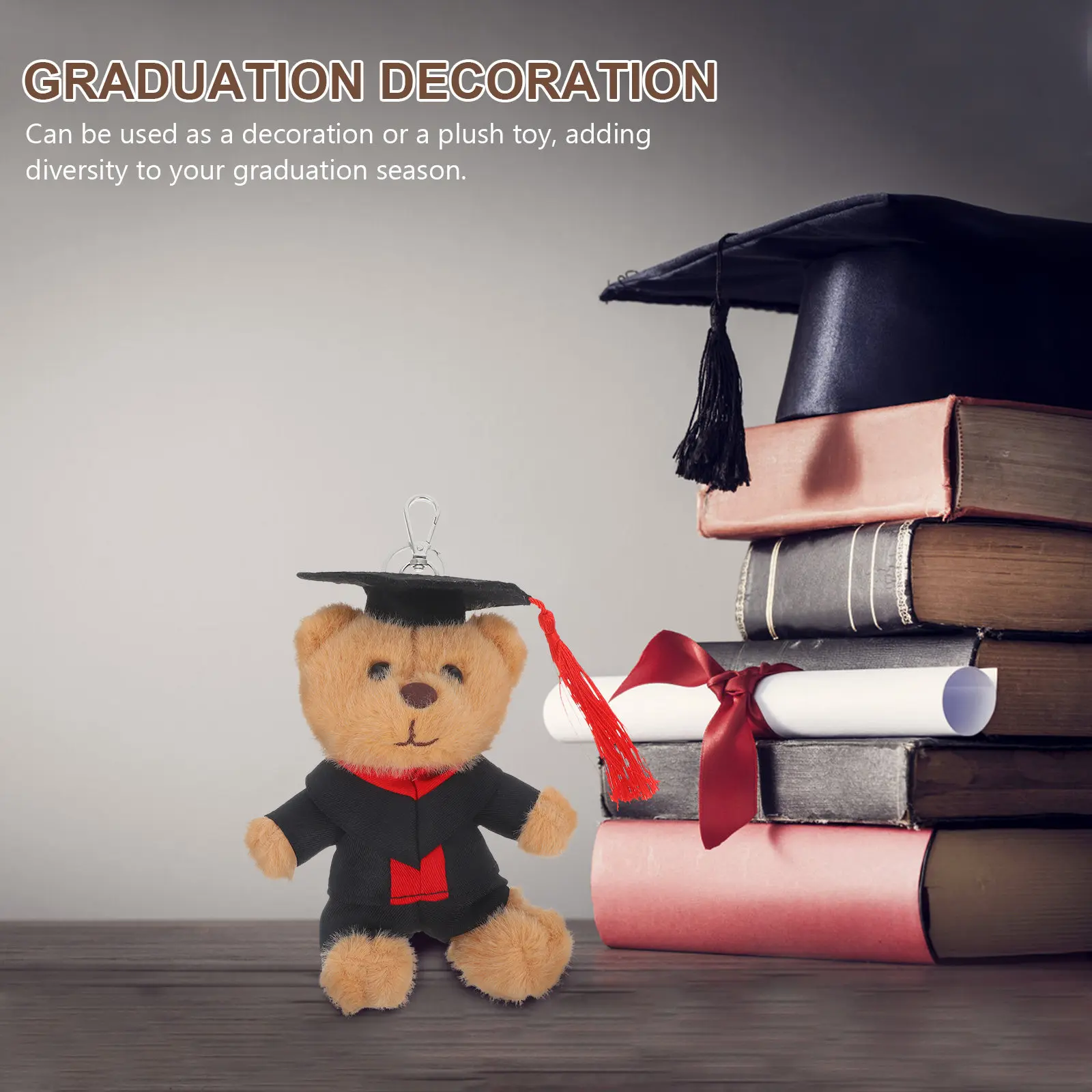 Брелок-медведь для выпускников: милый мультяшный брелок-подвеска для сумки, маленький очаровательный плюшевый медведь, украшение для рюкзака на выпускной
Брелок-медведь для выпускников: милый мультяшный брелок-подвеска для сумки, маленький очаровательный плюшевый медведь, украшение для рюкзака на выпускной