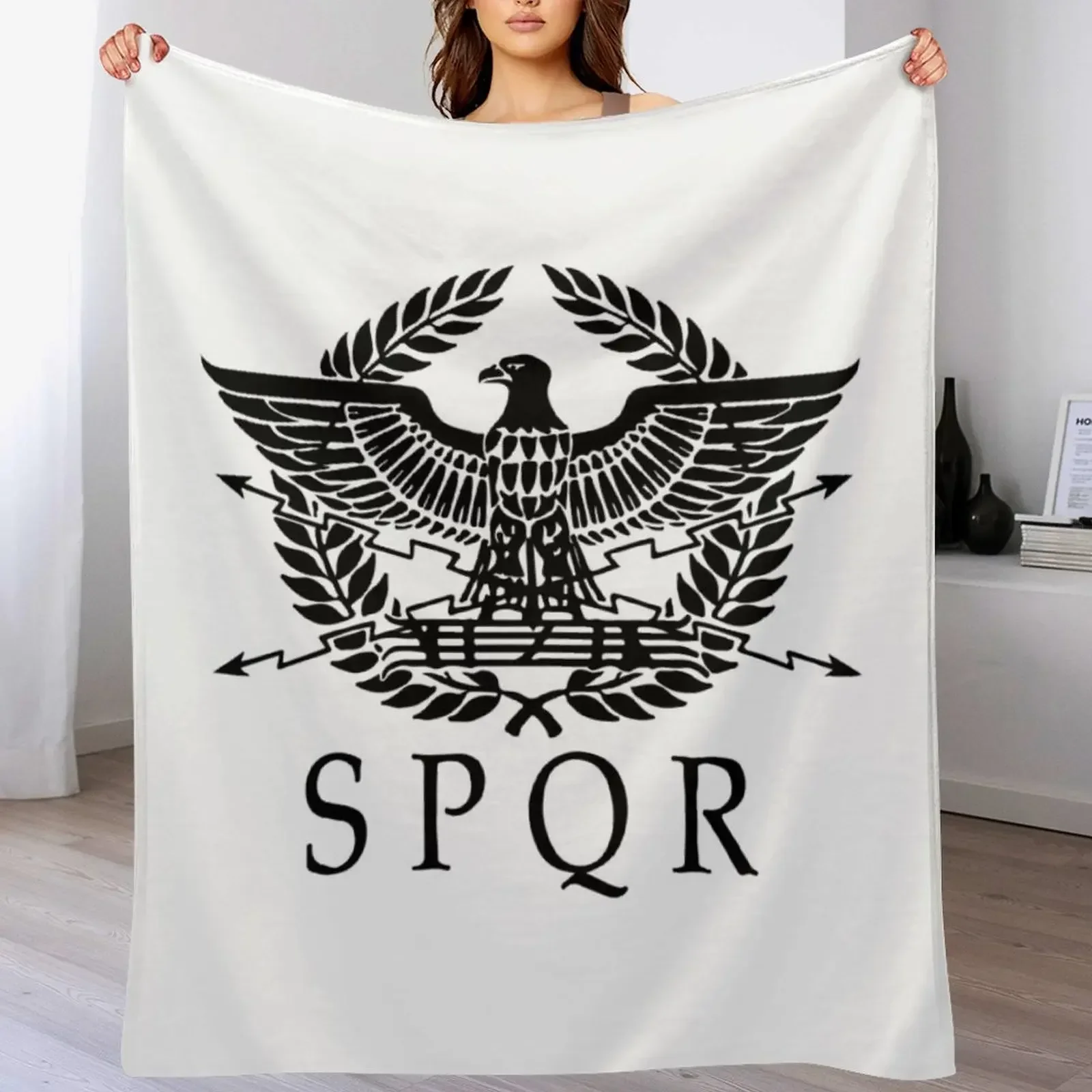 SPQR (White and Black) Throw Blanket halloween Decorative Sofas Blankets
SPQR (White and Black) Throw Blanket halloween Decorative Sofas Blankets