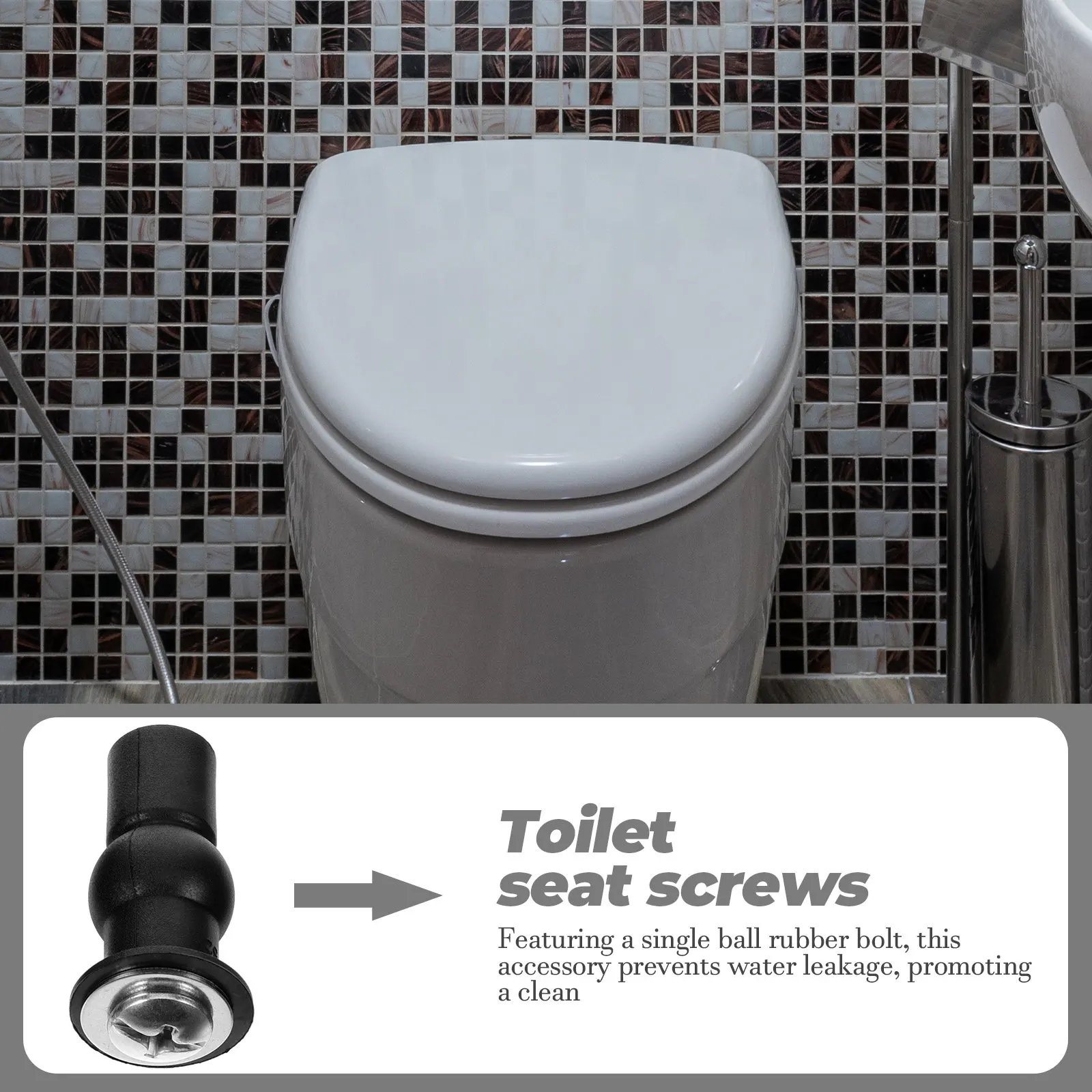 2Pcs Toilet Seat Screw Expansion Fixing Bolt with Rubber Seal Stable Mounting Toilet Parts Hardware Kit Push-on Bolt Caps Screws
2Pcs Toilet Seat Screw Expansion Fixing Bolt with Rubber Seal Stable Mounting Toilet Parts Hardware Kit Push-on Bolt Caps Screws