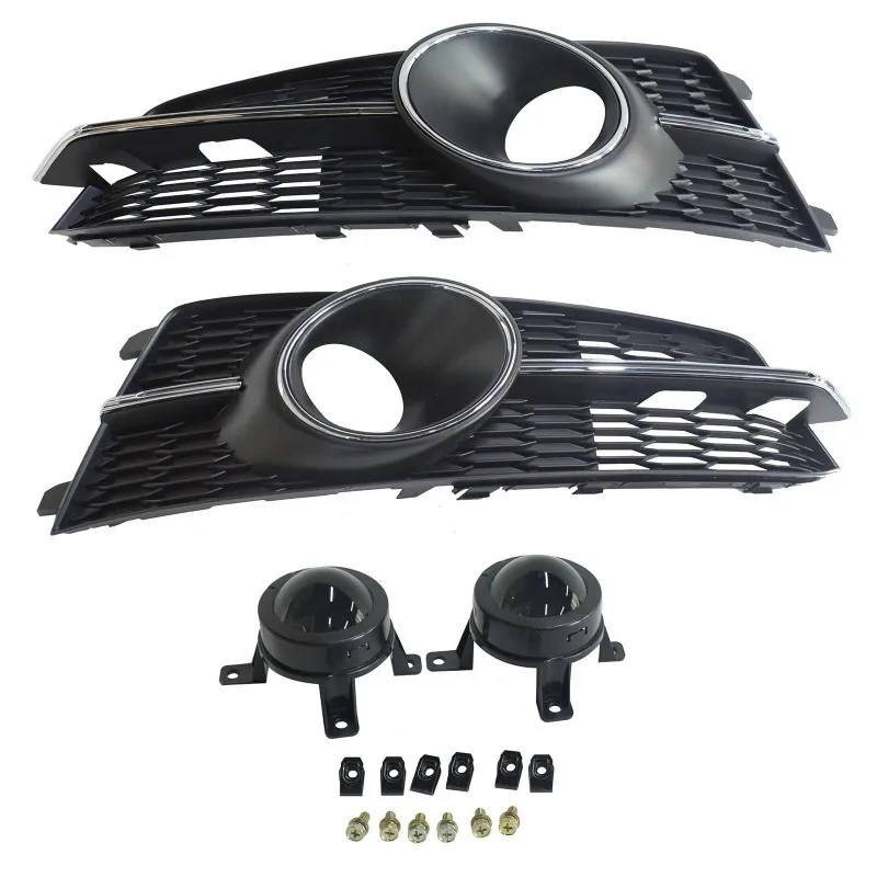 2x Front Bumper Fog Light Grill For AUDI A6 C7 2016-2018 S-Line Fog Lamp Cover With Fake Acc 4G0807681AG 4G0807682AG Accessories
2x Front Bumper Fog Light Grill For AUDI A6 C7 2016-2018 S-Line Fog Lamp Cover With Fake Acc 4G0807681AG 4G0807682AG Accessories