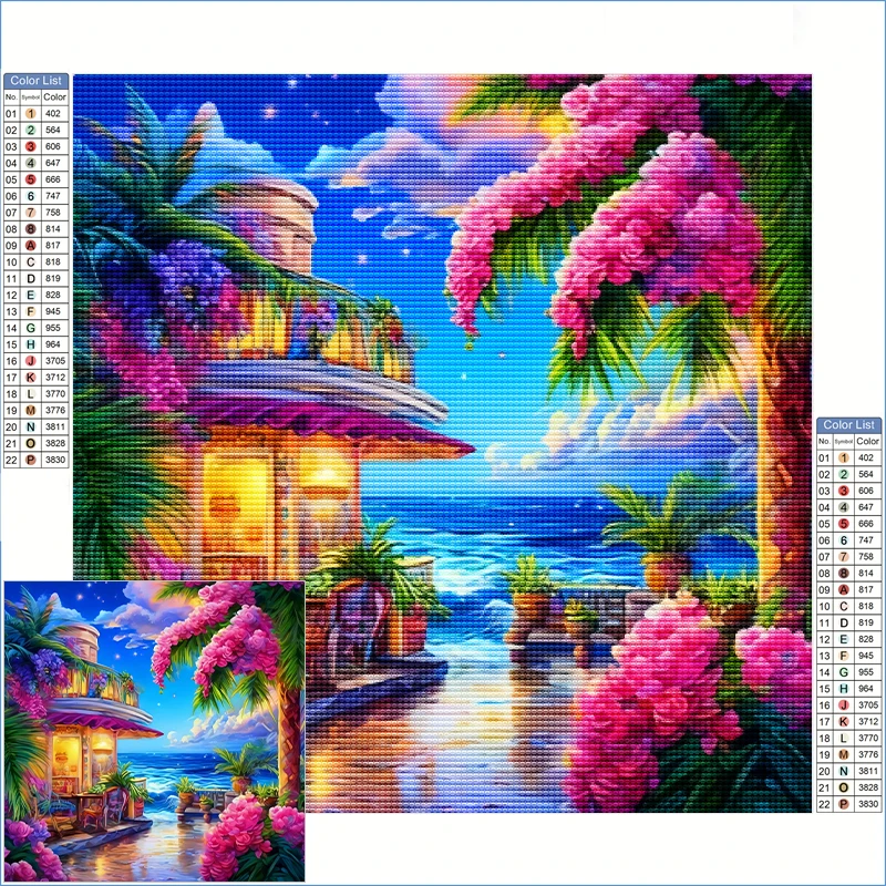 Diamond Paintings 2025 Colorful Beach House With Pink Flowers Paint By Diamond Ocean View Landscape Diamond Art Clearance Sale
Diamond Paintings 2025 Colorful Beach House With Pink Flowers Paint By Diamond Ocean View Landscape Diamond Art Clearance Sale