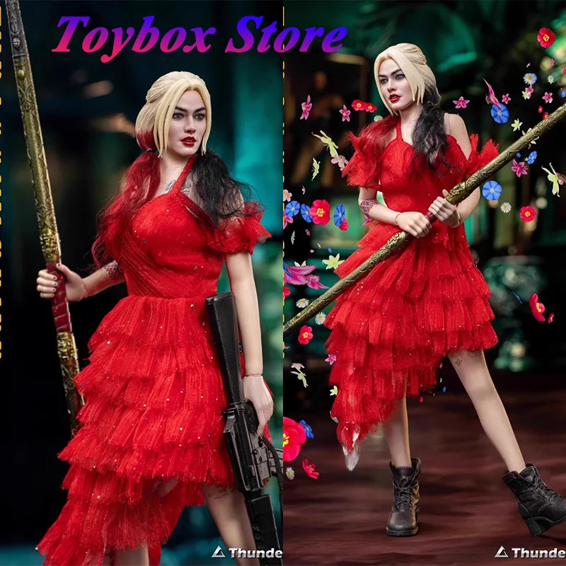 Thunder Toys TD2031 1/6 The Loony Bride Action Figure Red Dress Villain Clown Girl Delicate 12" Full Set Female Soldier Model
Thunder Toys TD2031 1/6 The Loony Bride Action Figure Red Dress Villain Clown Girl Delicate 12" Full Set Female Soldier Model