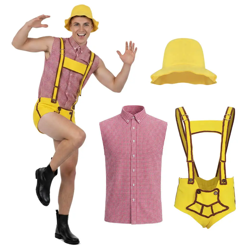 Bruno Movie Bruno Gehard Cosplay Costume Set - Shirt Hat Overalls for Halloween Carnival Comic-Con Party Outfit Takerlama
Bruno Movie Bruno Gehard Cosplay Costume Set - Shirt Hat Overalls for Halloween Carnival Comic-Con Party Outfit Takerlama