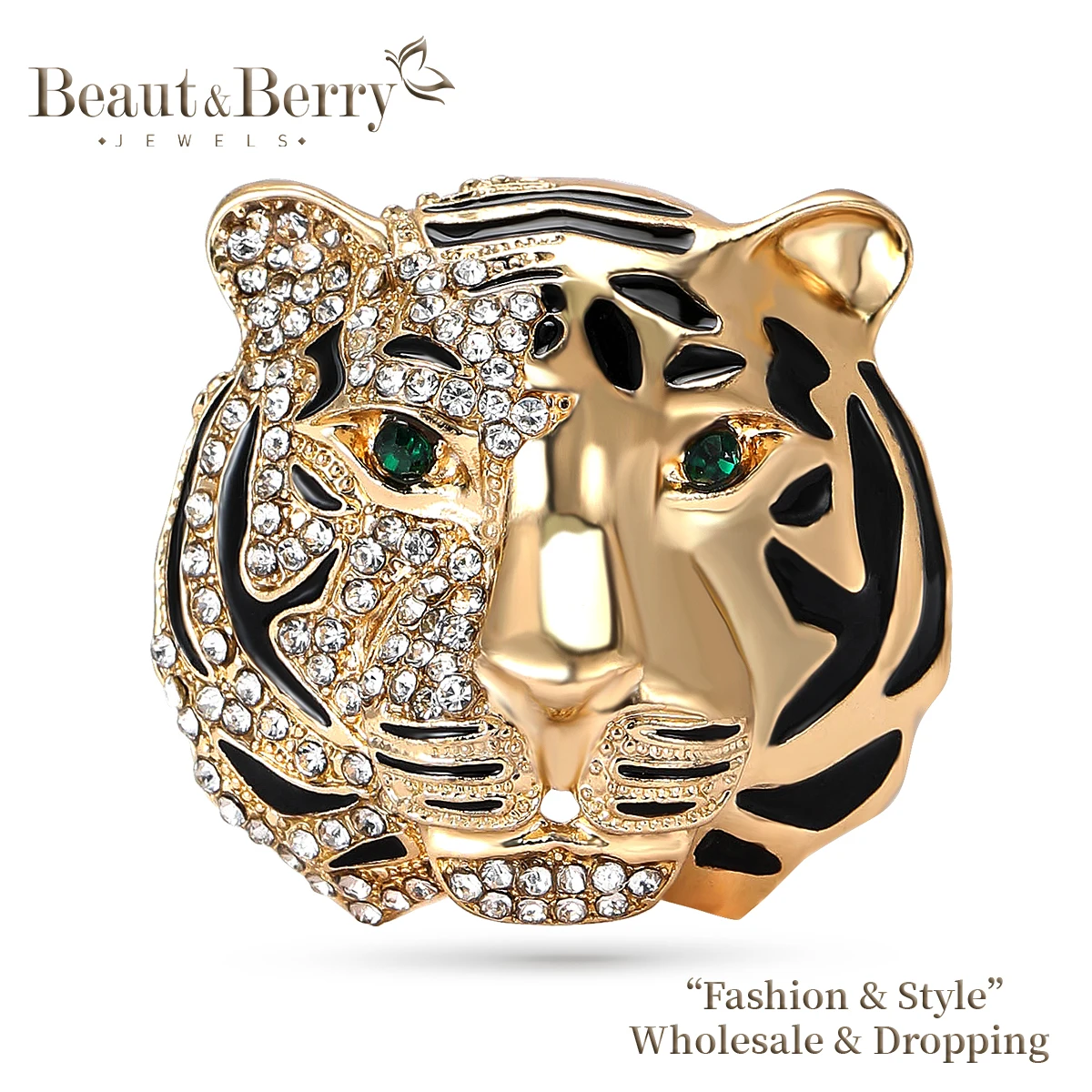 Beautiful Rhinestone Tiger Head Brooches for Men Women Unisex Animal Pins 2-color Available Casual Party Accessories Gifts
Beautiful Rhinestone Tiger Head Brooches for Men Women Unisex Animal Pins 2-color Available Casual Party Accessories Gifts