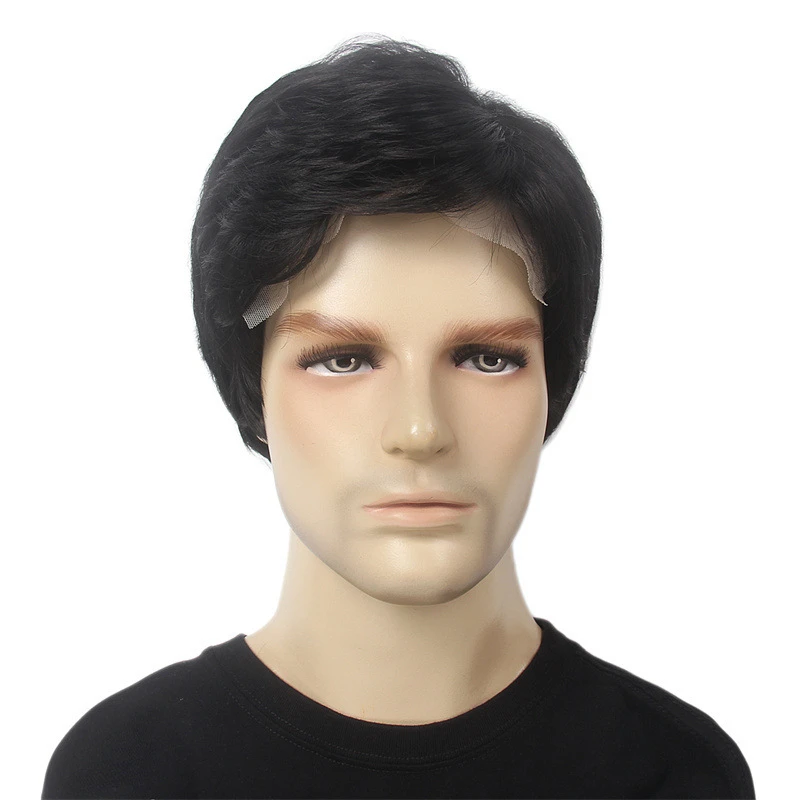Men's wig side points European and American men's short curly hair wig head set dress up wig
Men's wig side points European and American men's short curly hair wig head set dress up wig