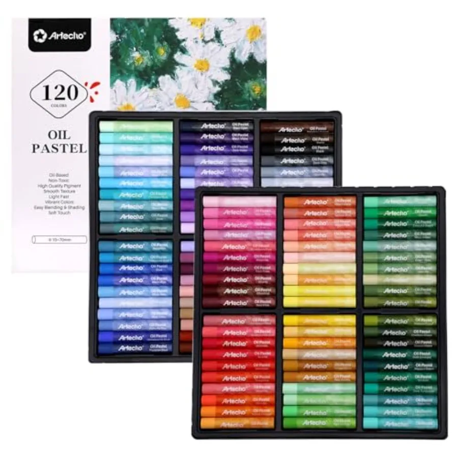 Oil Pastels Set of 120 Colors, Including 6 Neon Colors, Soft Oil Pastels for Art Painting, Drawing, Blending, Art Supplies for
Oil Pastels Set of 120 Colors, Including 6 Neon Colors, Soft Oil Pastels for Art Painting, Drawing, Blending, Art Supplies for