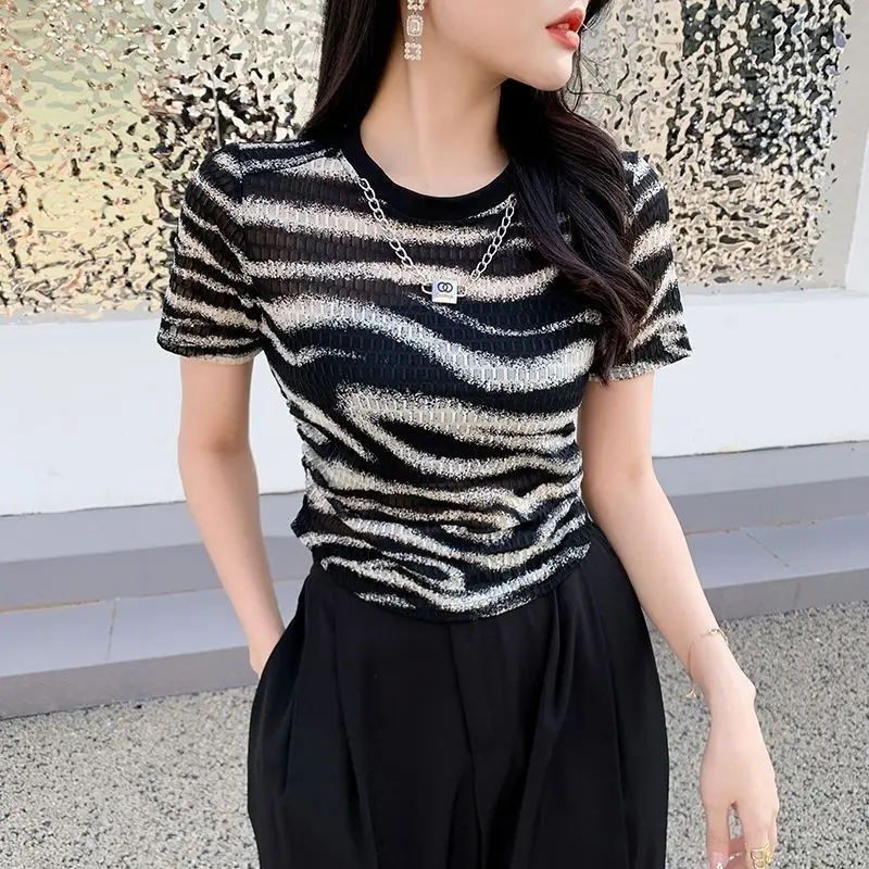 Tie Dye Slim Short Sleeve Trend Tops Summer New O-neck Youth All-match Fashion T Shirts Casual High Street Casual Women Clothing
Tie Dye Slim Short Sleeve Trend Tops Summer New O-neck Youth All-match Fashion T Shirts Casual High Street Casual Women Clothing