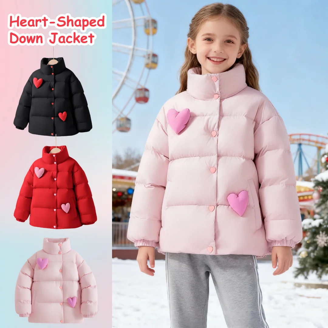 Kids Stand Collar Down Jacket Autumn Winter Warm-keeping Coat Lightweight Windproof Down Jacket Girls Sweet Lovely Down Jacket
Kids Stand Collar Down Jacket Autumn Winter Warm-keeping Coat Lightweight Windproof Down Jacket Girls Sweet Lovely Down Jacket