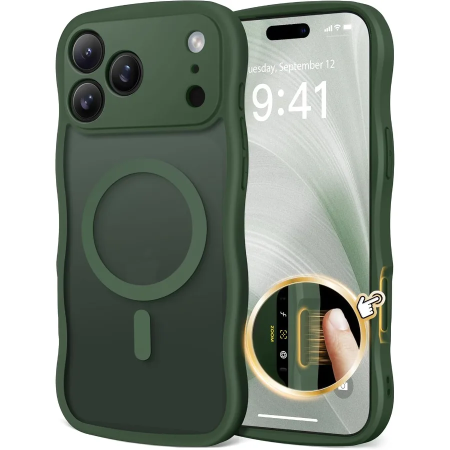 Полупрозрачный матовый магнитный чехол Cute Wave для iPhone 17 Pro Max с полной защитой камеры и Ide-совместимой MagSafe
Полупрозрачный матовый магнитный чехол Cute Wave для iPhone 17 Pro Max с полной защитой камеры и Ide-совместимой MagSafe