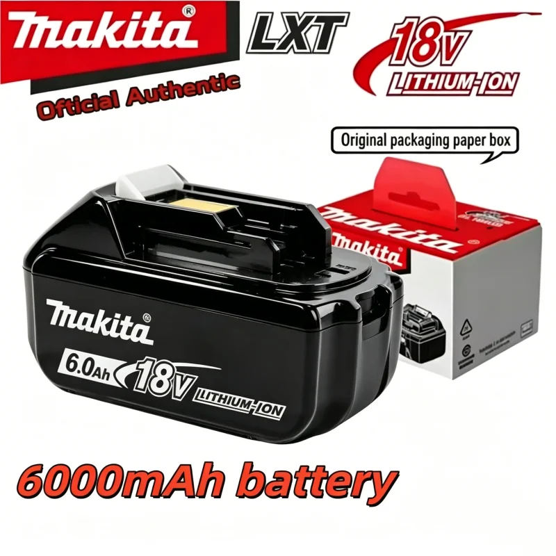 Original 18V Makita 6Ah Battery for Makita BL1860B BL1840 BL1830B BL1850B BL1850 BL1860 BL1815 Replacement Lithium Battery
Original 18V Makita 6Ah Battery for Makita BL1860B BL1840 BL1830B BL1850B BL1850 BL1860 BL1815 Replacement Lithium Battery
