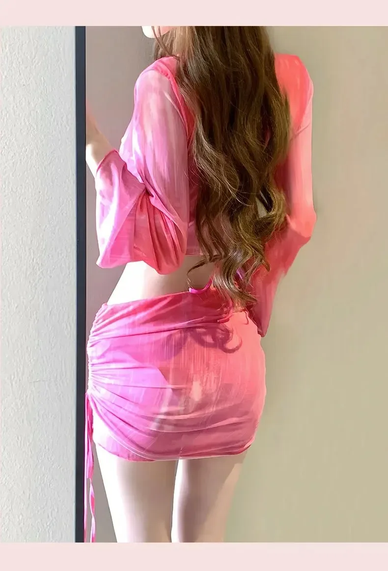 Women's Four-Piece Bikini Set Conservative Luxury Swimwear for Beach & Hot Spring Vacation Swimsuits with Cover-Up Sexy Swimwear
Women's Four-Piece Bikini Set Conservative Luxury Swimwear for Beach & Hot Spring Vacation Swimsuits with Cover-Up Sexy Swimwear