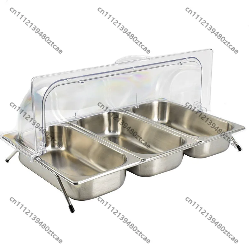Double Grid Stainless Steel Plate Rack Buffet Fruit Cold Dish Display Tray
Double Grid Stainless Steel Plate Rack Buffet Fruit Cold Dish Display Tray