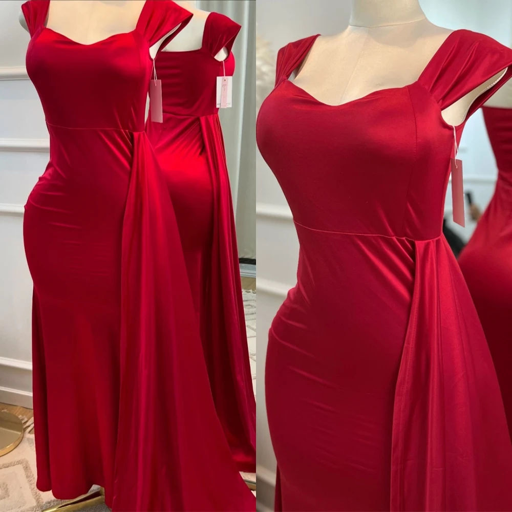 Customized Delicate Jersey Spaghetti Straps Evening Dress Graceful Prom Dress Temperament Straight Special Occasion Gowns
Customized Delicate Jersey Spaghetti Straps Evening Dress Graceful Prom Dress Temperament Straight Special Occasion Gowns
