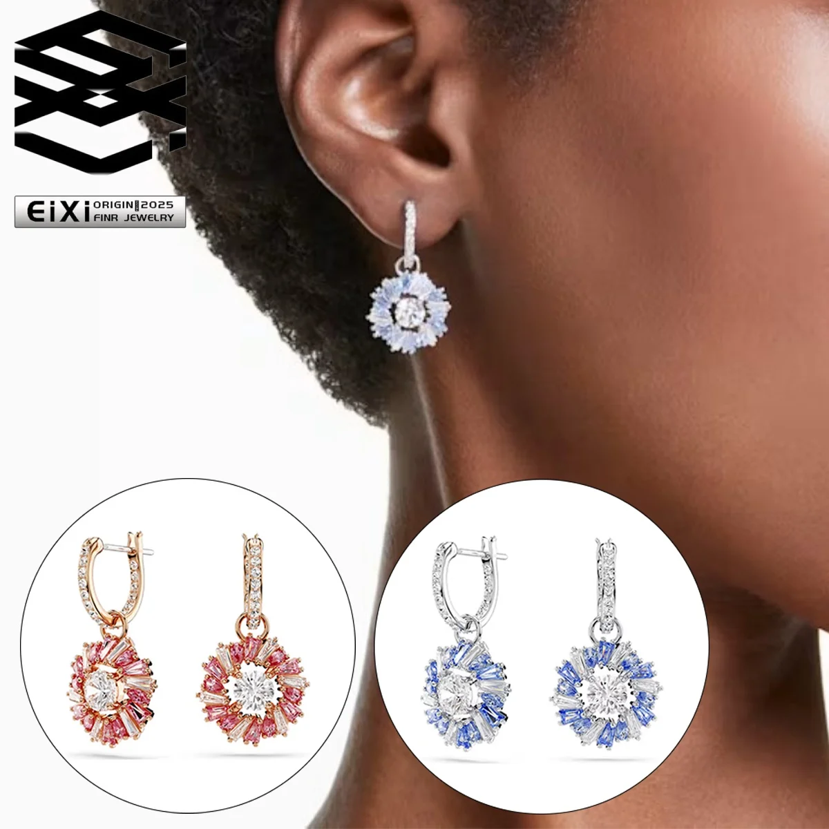 Noble and Gorgeous S925 Water Drop Flower Zircon Earrings, High End Banquet Party Versatile Jewelry - Birthday Gift
Noble and Gorgeous S925 Water Drop Flower Zircon Earrings, High End Banquet Party Versatile Jewelry - Birthday Gift
