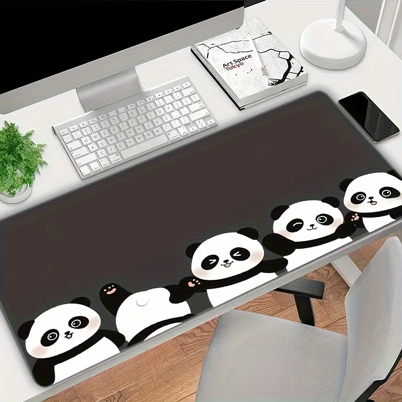Panda patterned mousepad with a rubber base is anti-slip and washable. It is a high-quality PC accessory suitable for gamers
Panda patterned mousepad with a rubber base is anti-slip and washable. It is a high-quality PC accessory suitable for gamers