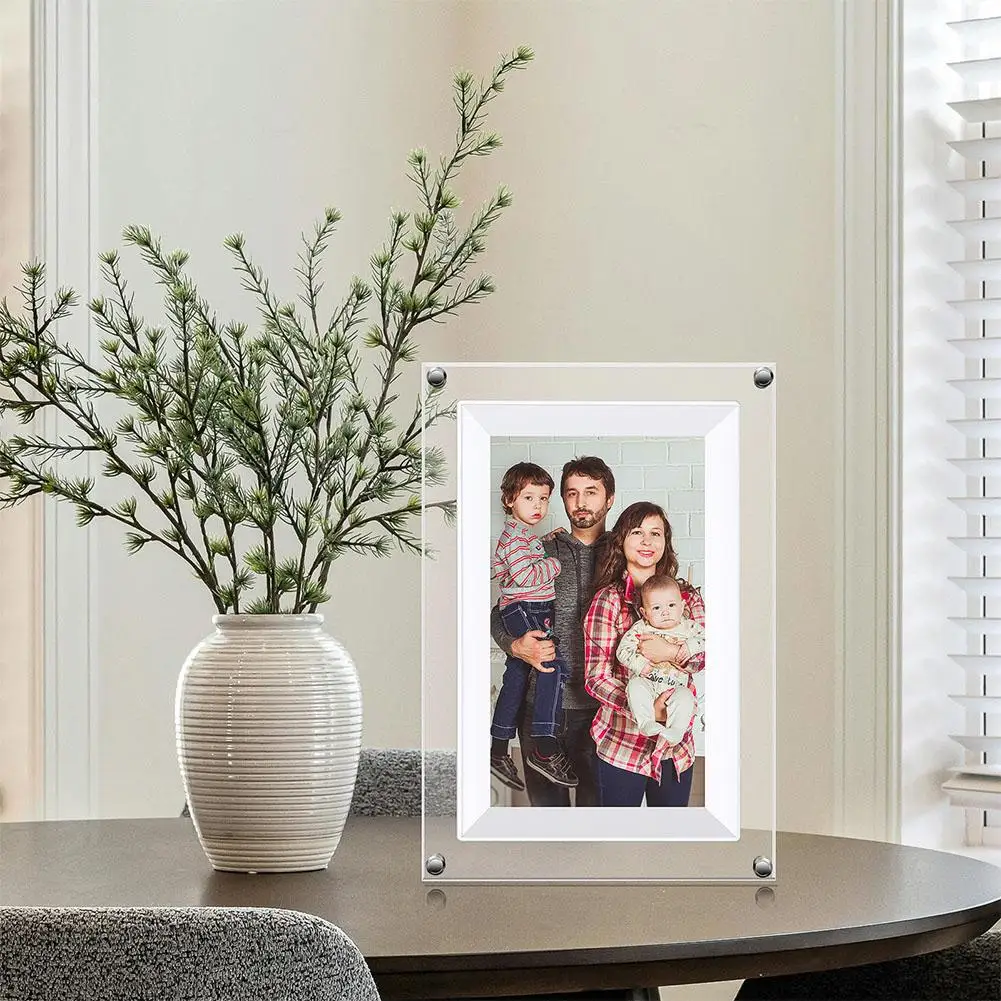 Акриловая цифровая фоторамка с IPS-экраном 5/7 дюймов, 4 ГБ памяти, автоматическим поворотом изображения, портативная, с перезаряжаемой батареей C8z0
Акриловая цифровая фоторамка с IPS-экраном 5/7 дюймов, 4 ГБ памяти, автоматическим поворотом изображения, портативная, с перезаряжаемой батареей C8z0