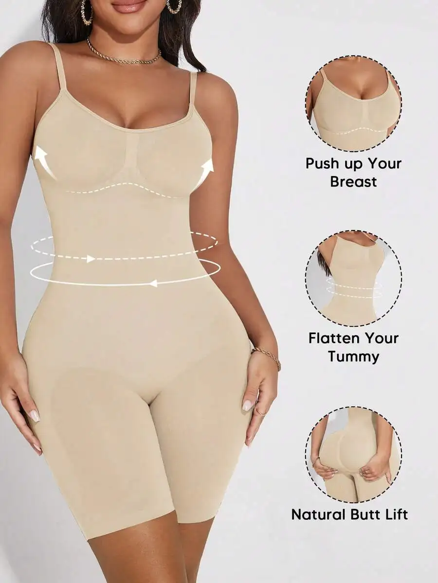 Womens Camisole Shapewear Bodysuit For Bust Lift Waist Slim Buttocks Lift Summer Fitness Wear
Womens Camisole Shapewear Bodysuit For Bust Lift Waist Slim Buttocks Lift Summer Fitness Wear