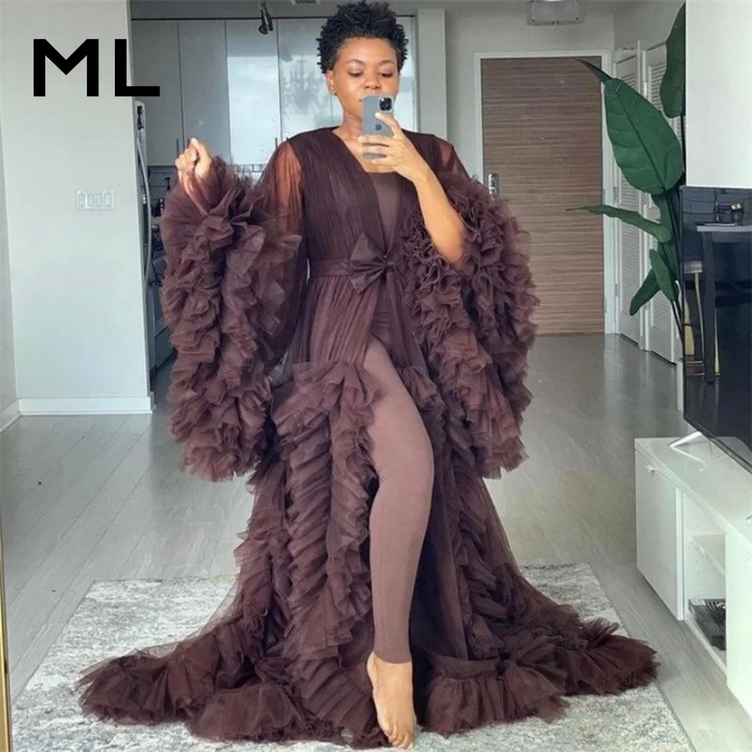 ML Modern Evening Dress V-Neck Ruched Full Sleeves Tulle Special Occasion Wedding Party Birthay Dresses Prom Gown Customzied
ML Modern Evening Dress V-Neck Ruched Full Sleeves Tulle Special Occasion Wedding Party Birthay Dresses Prom Gown Customzied