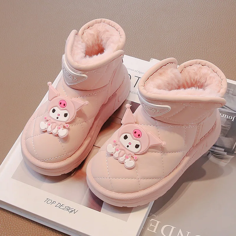 Hot Sanrio Kuromi Girl Cartoon Keep Warm Cotton Shoes Student Winter Thick Sole Fleece-Lined Child Non-Slip Snow Boots New Style
Hot Sanrio Kuromi Girl Cartoon Keep Warm Cotton Shoes Student Winter Thick Sole Fleece-Lined Child Non-Slip Snow Boots New Style