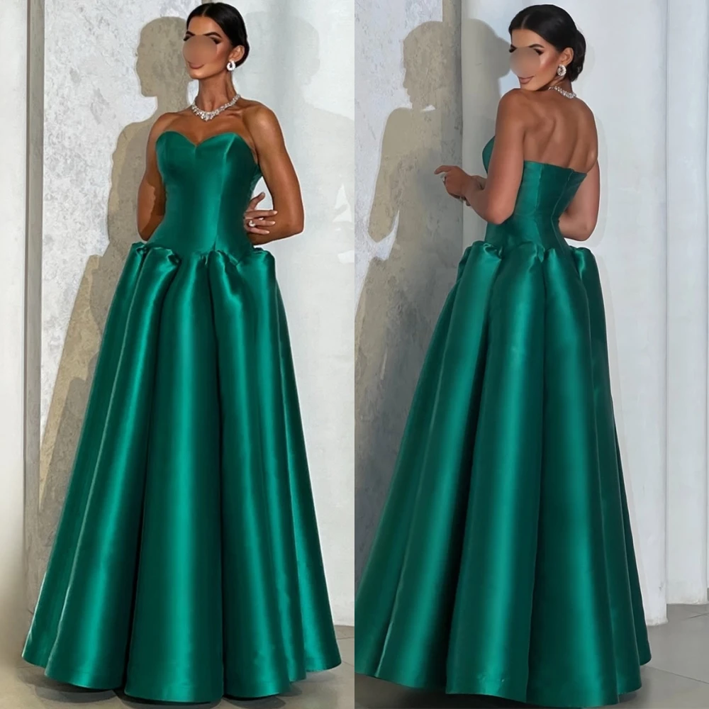Customized Graceful Sweetheart Satin Evening Dress Exquisite Sleeveless Prom Dresses Temperament Backless Special Occasion Gowns
Customized Graceful Sweetheart Satin Evening Dress Exquisite Sleeveless Prom Dresses Temperament Backless Special Occasion Gowns