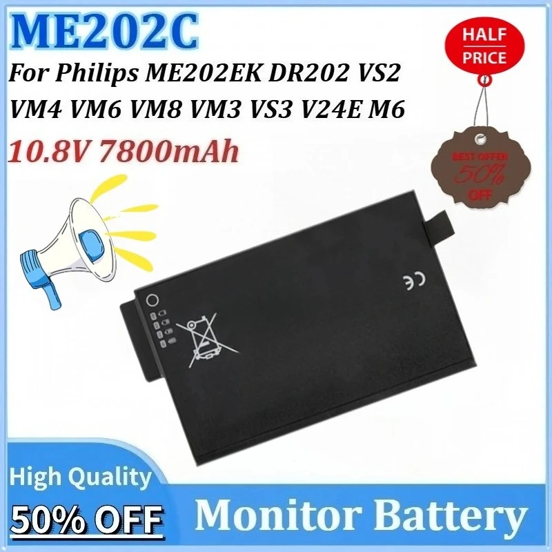 ME202C 10.8V 7800mAh Newly Upgraded Replacement Monitor Battery for Philips ME202EK VM6 VM8 VM3 VS3 V24E M6 DR202 VS2 VM4
ME202C 10.8V 7800mAh Newly Upgraded Replacement Monitor Battery for Philips ME202EK VM6 VM8 VM3 VS3 V24E M6 DR202 VS2 VM4