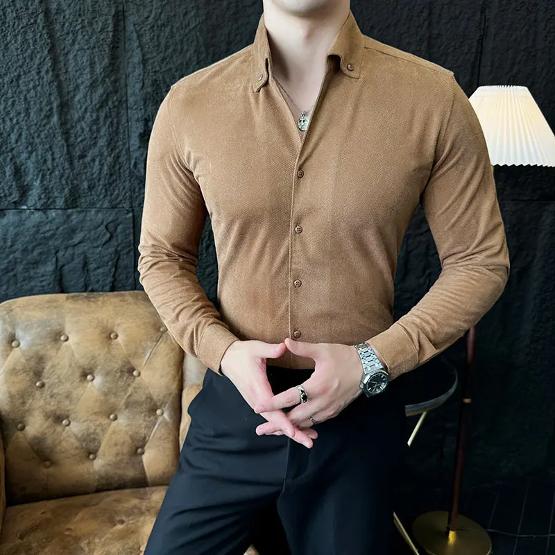 Autumn Winter New Velvet Long Sleeve Shirts Men's Classic Solid Color Slim Fit Casual Shirt Social Business Men Clothing M-4XL
Autumn Winter New Velvet Long Sleeve Shirts Men's Classic Solid Color Slim Fit Casual Shirt Social Business Men Clothing M-4XL