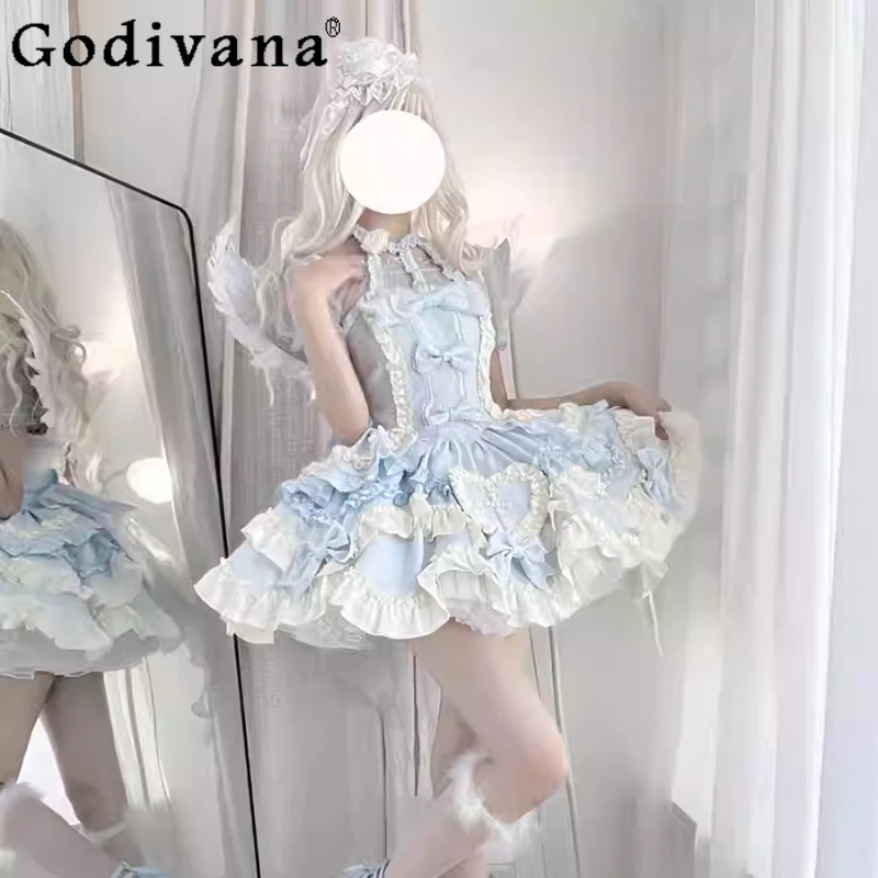 Spring Autumn Elegant Lolita Birthday Party Princess Dress Fashion High Waist A-line Versatile Age Reduction Fairy Cake Dresses
Spring Autumn Elegant Lolita Birthday Party Princess Dress Fashion High Waist A-line Versatile Age Reduction Fairy Cake Dresses