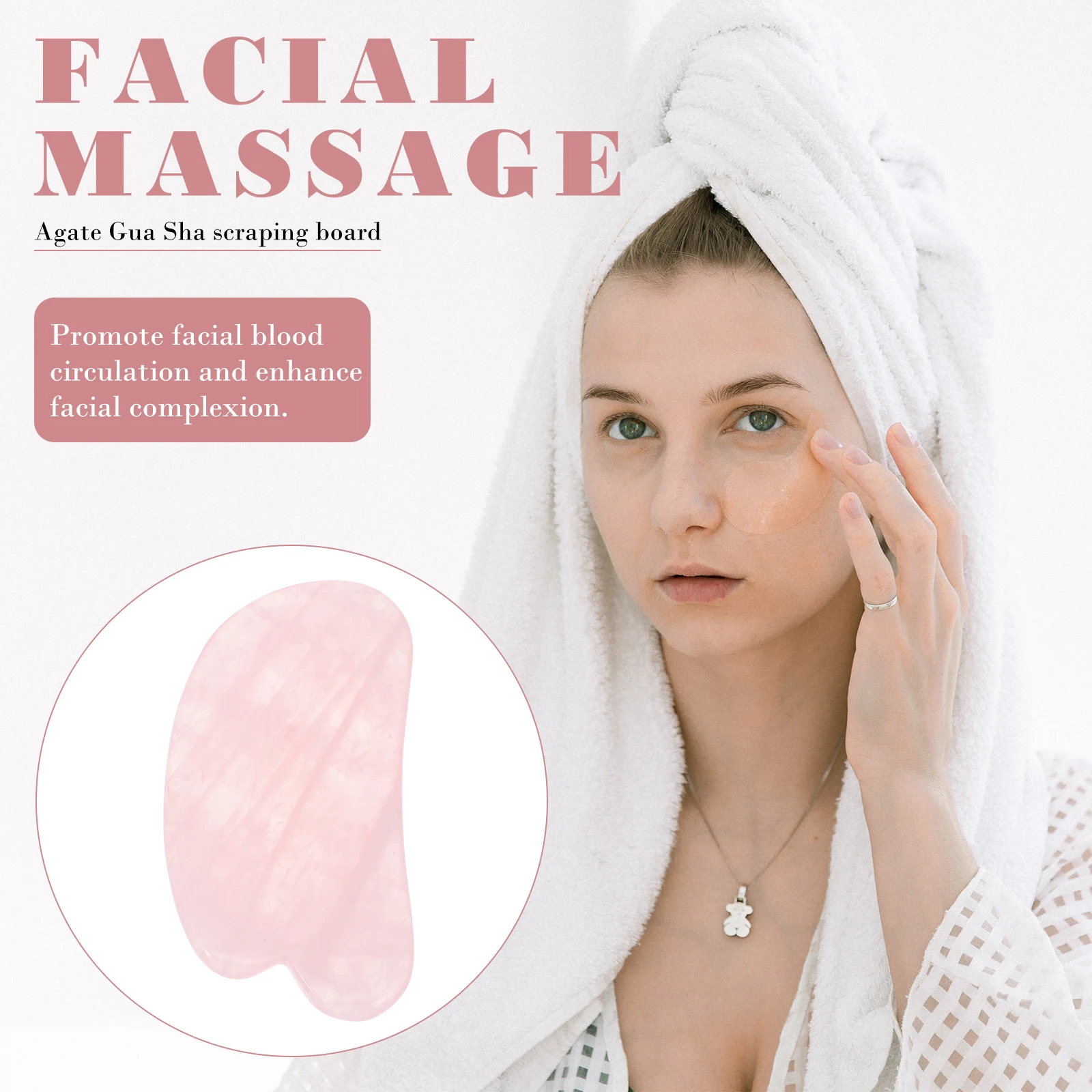 Rose Quartz Gua Sha Board Face Scraping Tool Jade Massage Supplies Facial Pain Relief Care Back Massager
Rose Quartz Gua Sha Board Face Scraping Tool Jade Massage Supplies Facial Pain Relief Care Back Massager
