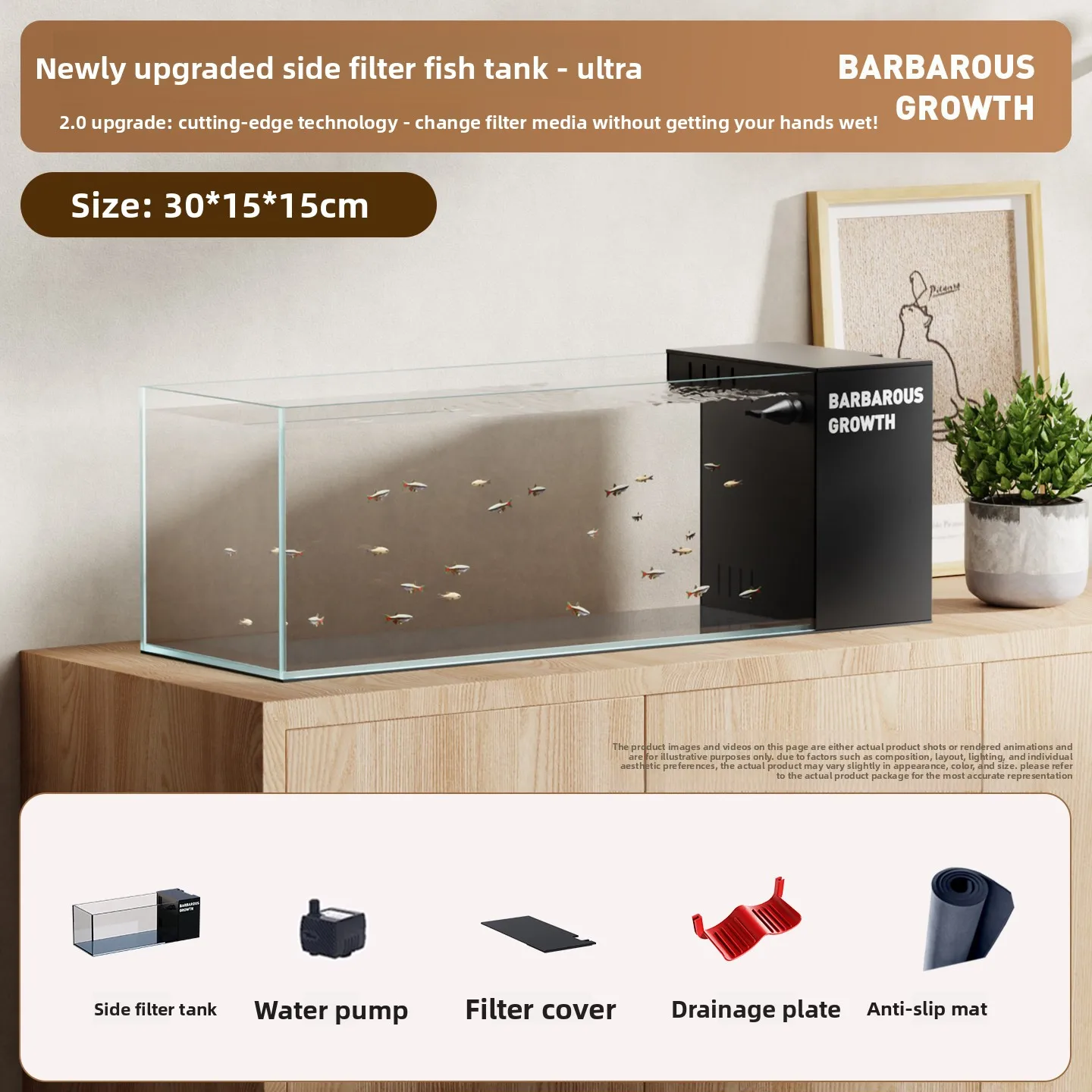 A7 side filter stream tank oxygen filtration all-in-one ecological landscaping complete set for home living room desktop tank
A7 side filter stream tank oxygen filtration all-in-one ecological landscaping complete set for home living room desktop tank
