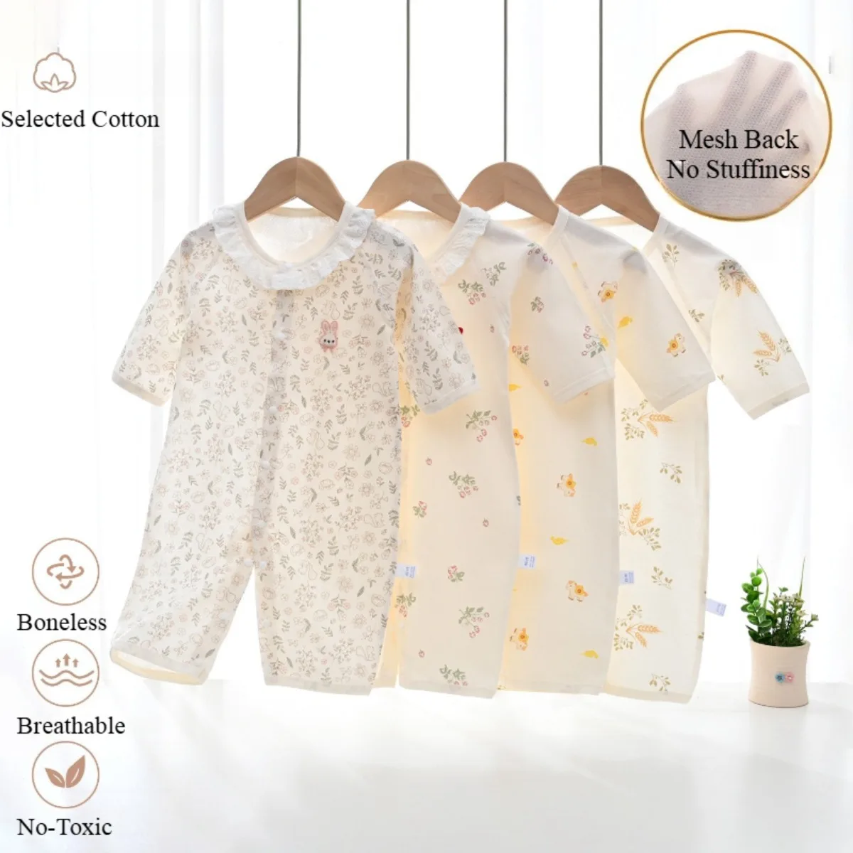Baby Stylish Summer Short Sleeve Lightweight Romper 0-18M Kid Pure Cotton Breathable Onesie Toddler Easy on Off Cute Bodysuit
Baby Stylish Summer Short Sleeve Lightweight Romper 0-18M Kid Pure Cotton Breathable Onesie Toddler Easy on Off Cute Bodysuit
